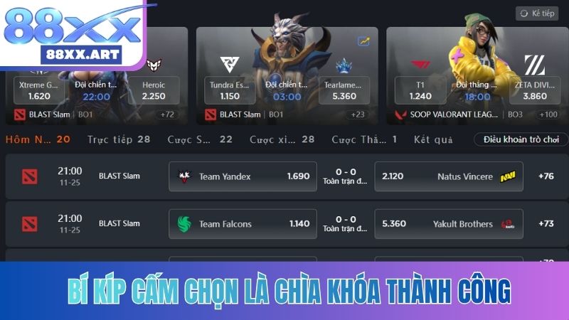 Bí kíp cấm chọn là chìa khóa thành công